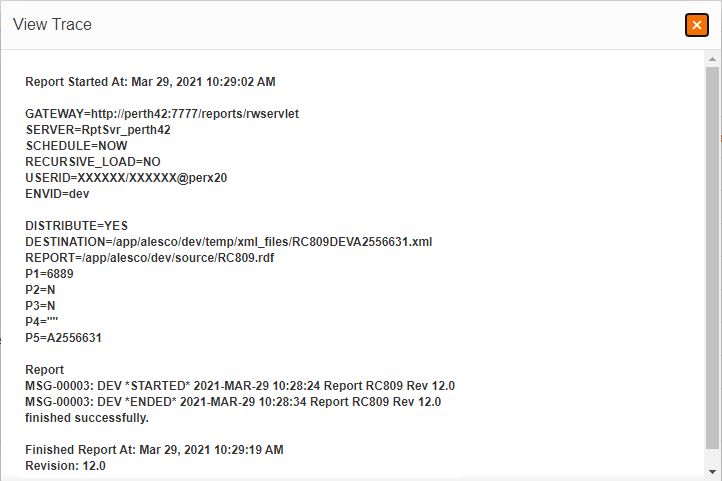View Report Details